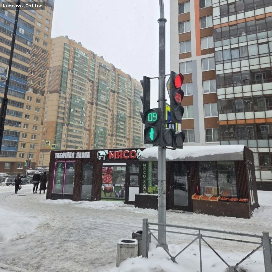 Два новых светофора в Кудрово