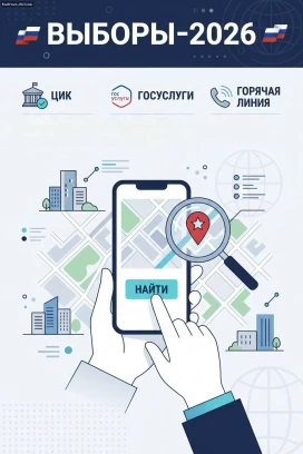 Как быстро найти свой избирательный участок на  выборах 2026 года