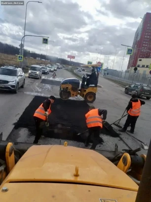 Ямочный ремонт дорог в Заневском поселении