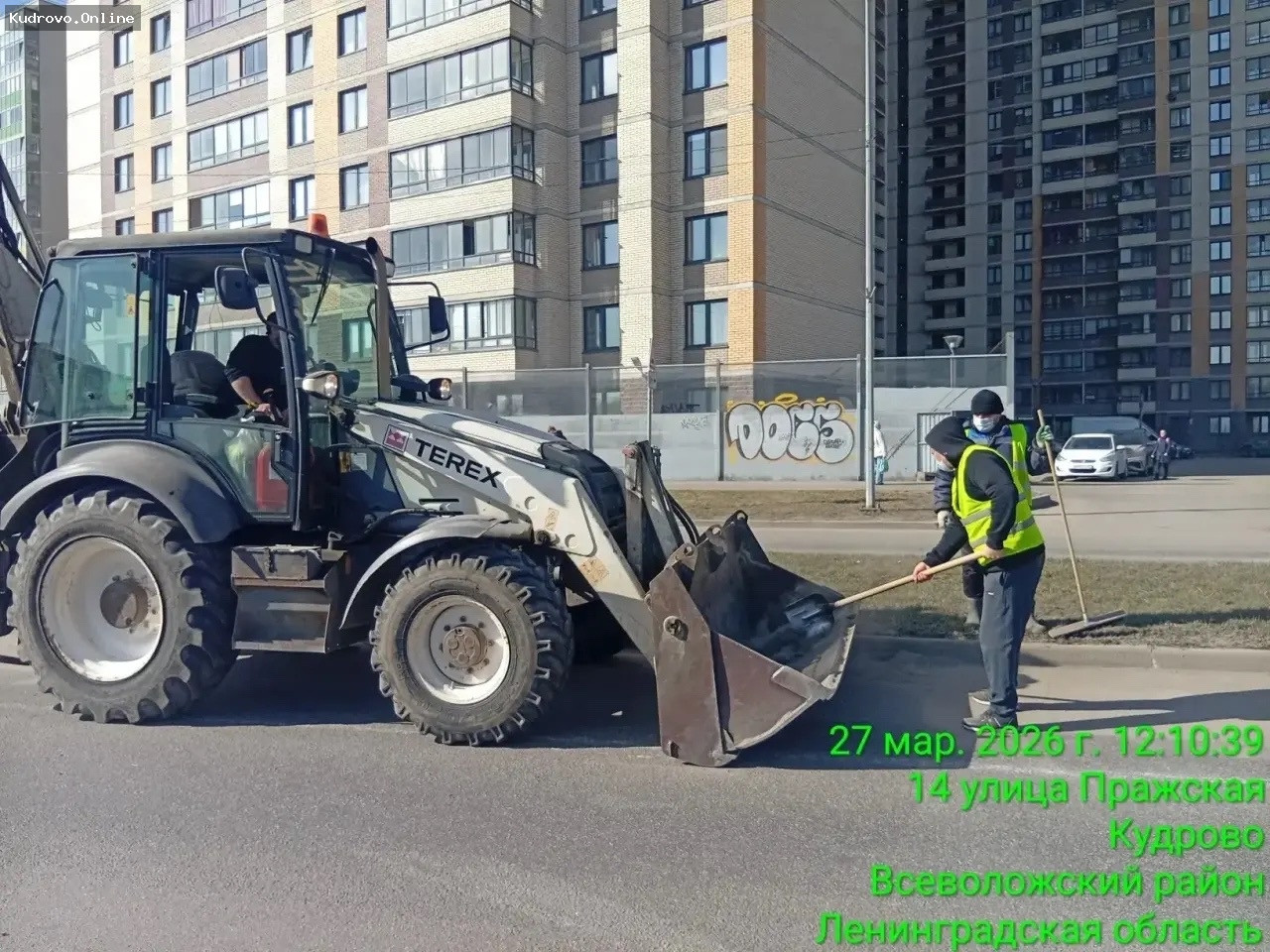 Уборка мусора в Заневском поселении
