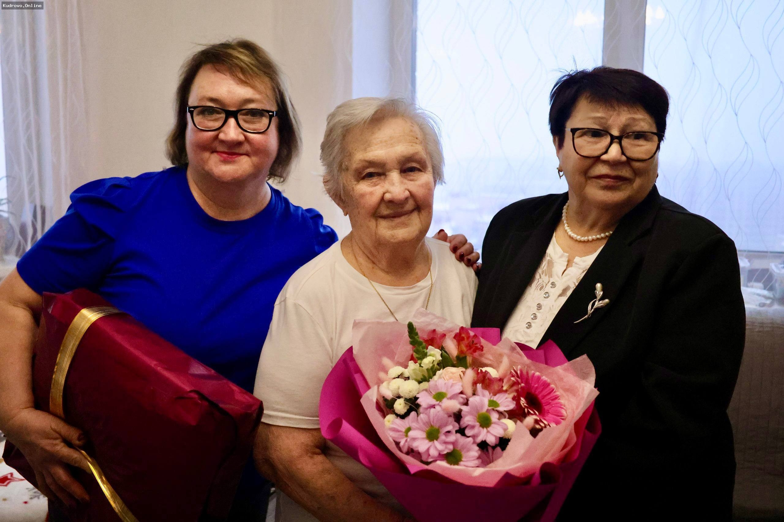 Галина Завьялова из Кудрово отметила 90-летие