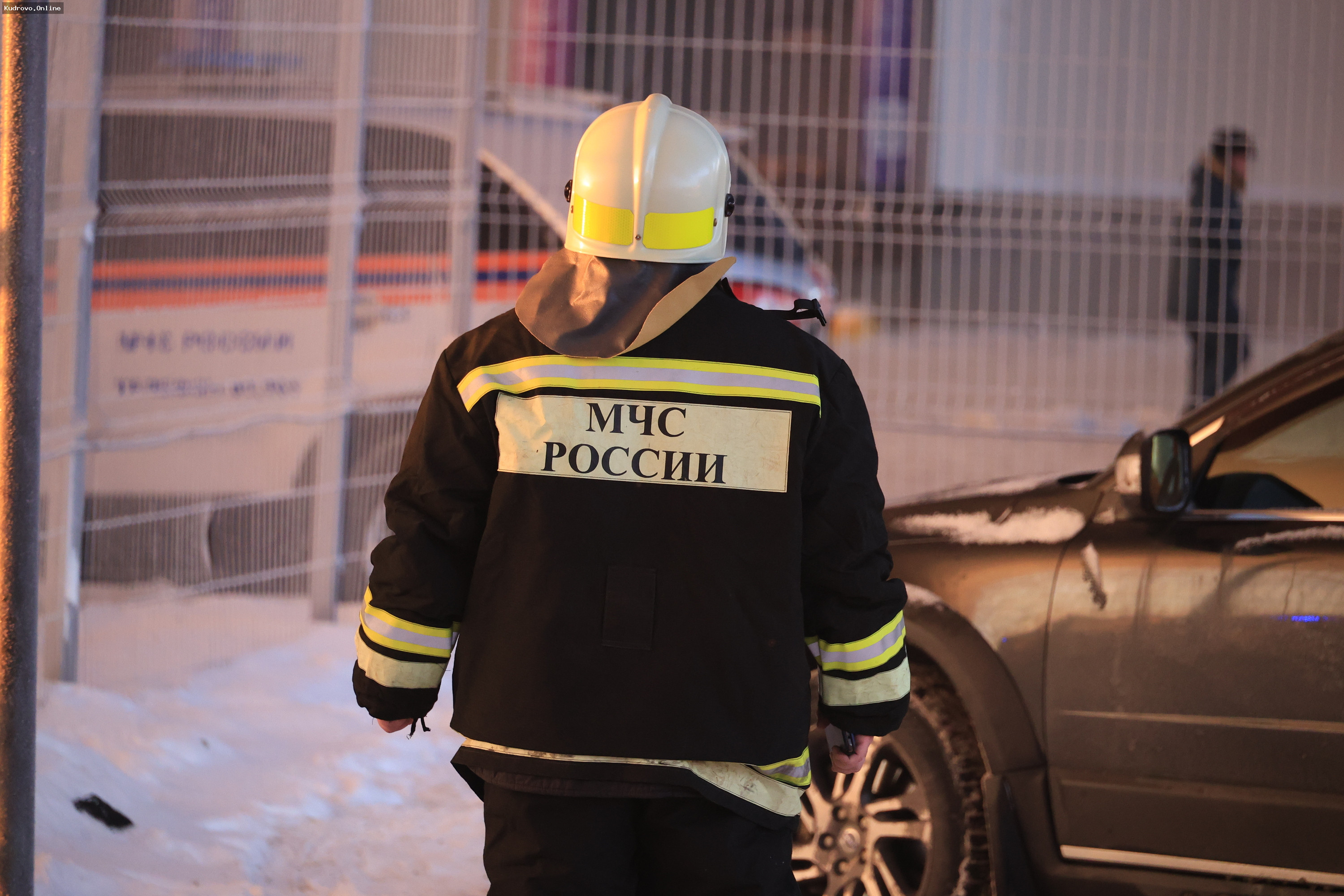 Пожар на двадцатом этаже в Кудрово